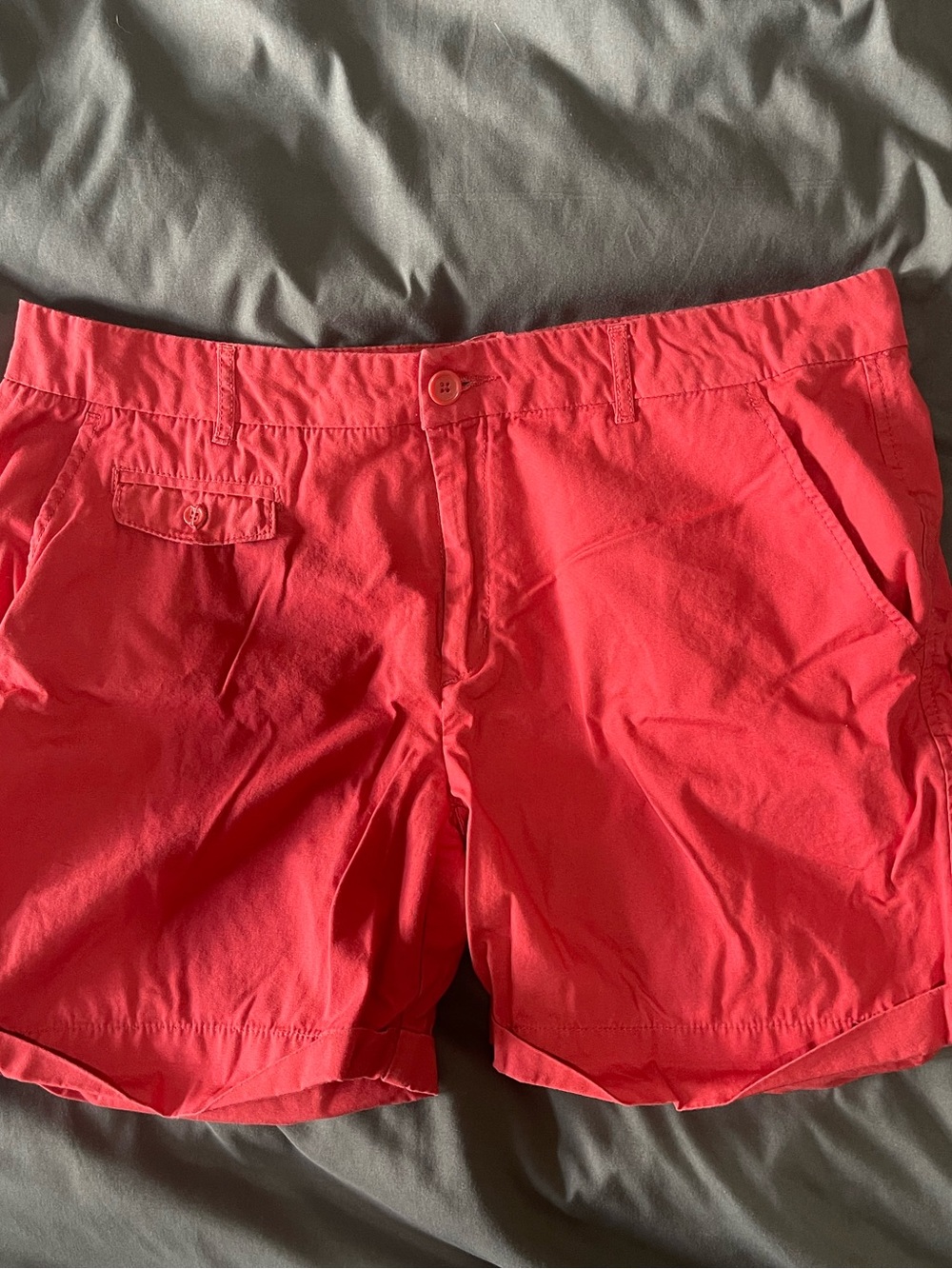 Nicole Miller Coral Pink Tailored Bermuda Shorts